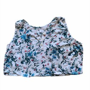 UO cooperative vintage floral flowy crop top